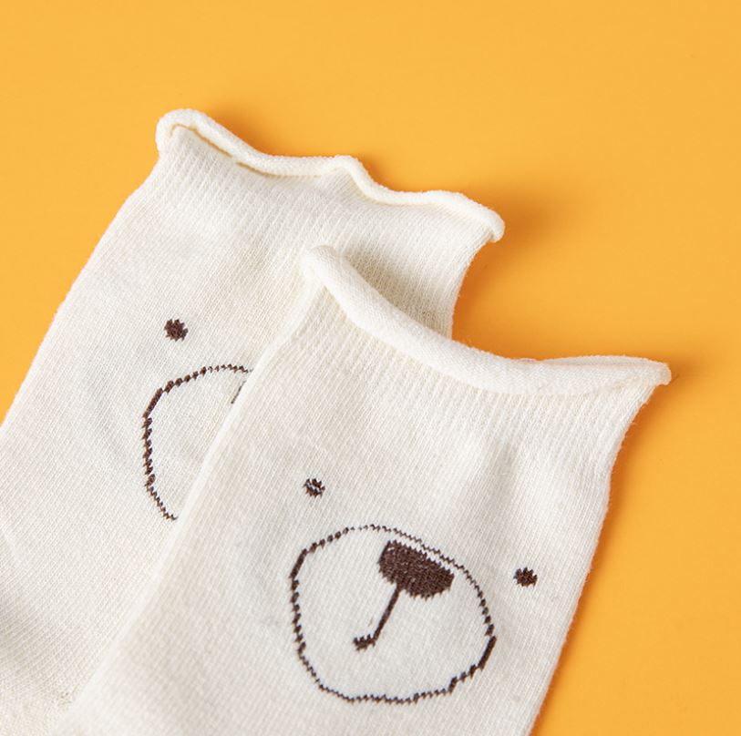 Set 5 Đôi Tất Vớ Cao Cổ Nữ Gấu Bear Siêu HOT