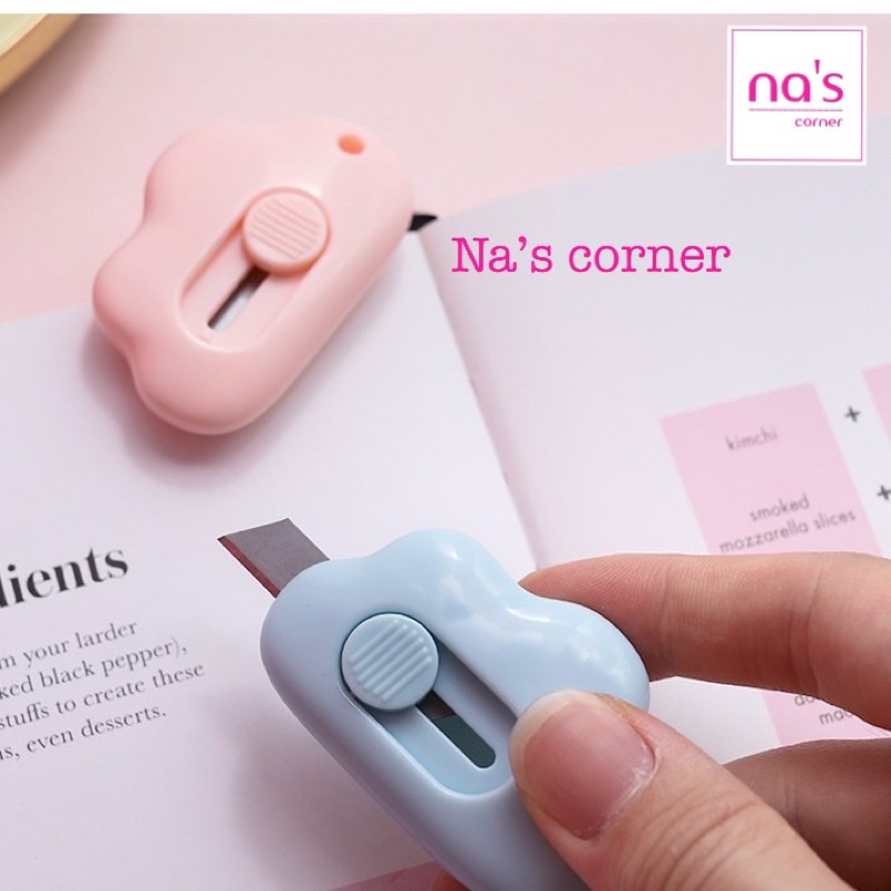 Dao rọc cắt giấy mini dễ thương màu vintage