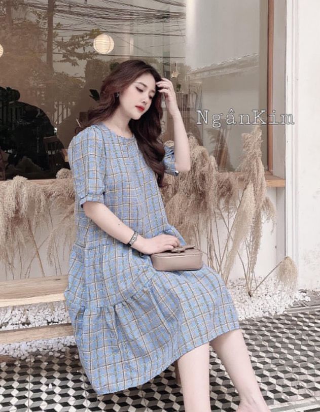 [Hàng cao cấp]Váy bầu chất lụa Hàn siêu mát siêu mềm ☘️thiết kế sang chảnh