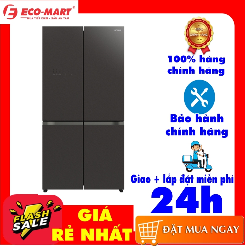 Tủ lạnh Hitachi màu gương xám R-WB640VGV0(GMG) mặt gương xám