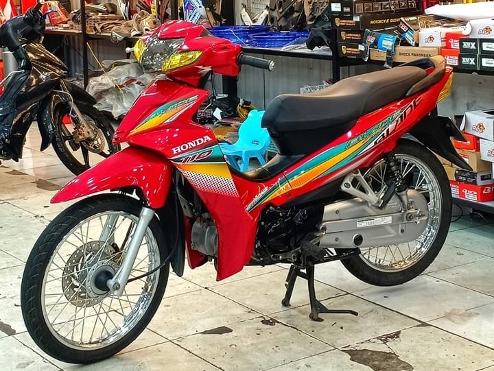 Tem rời honda wave blade 110 dán xe đỏ