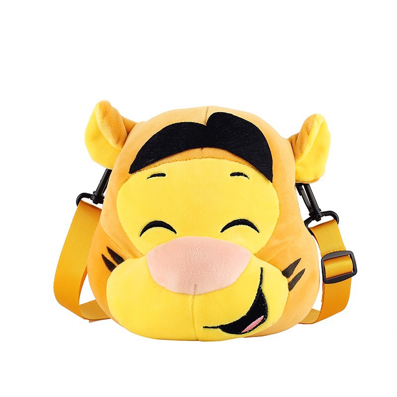 IP Korean version of cute Winnie the Pooh doll plush bag personalized cute cartoon bag children's shoulder Messenger bag