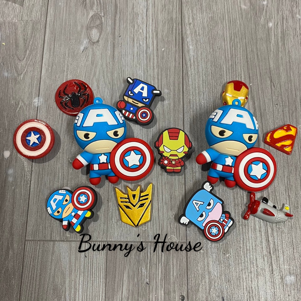 SET CHARM SIÊU NHÂN TRANG TRÍ DÉP SỤC