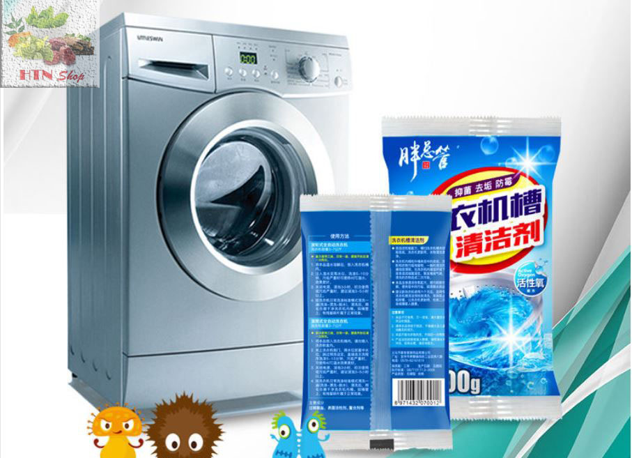 Combo 5 gói 🎏🎏 bột tẩy lồng, vệ sinh máy giặt tẩy rửa cực mạnh 🎏🎏