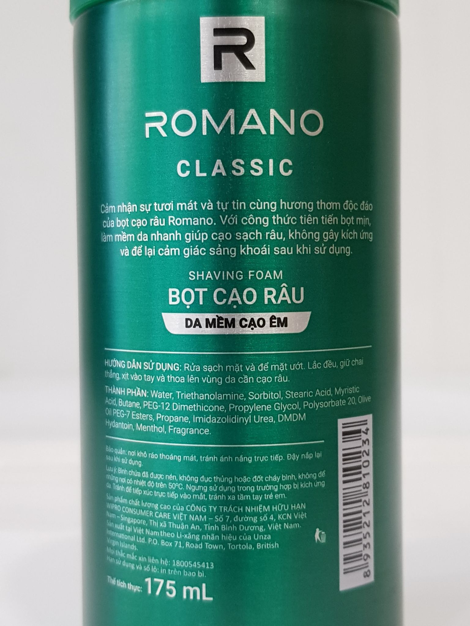 Bọt Cạo Râu Romano Classic 175ml