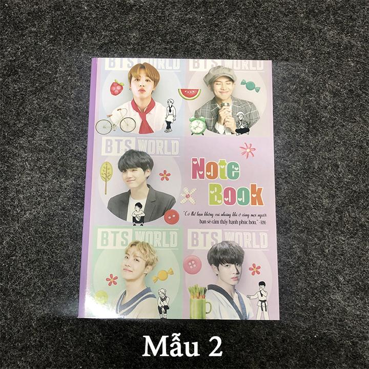 Tập Màu BTS - NoteBook BTS In Hình Màu Mỗi Trang