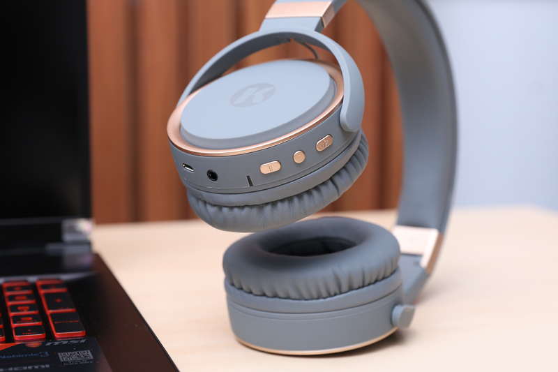 Tai nghe Bluetooth Kanen K6 Xám Gold