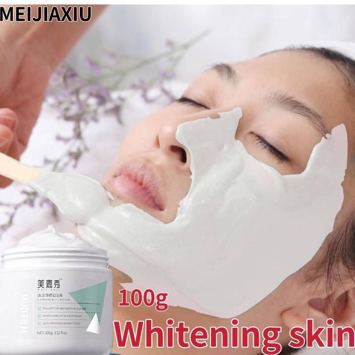 MEIJIAXIU mặt nạ làm sạch Cleansing Mask Removal Blackhead Oil Control Ice Cream Cooling Facial Mud Moisturizing Mask