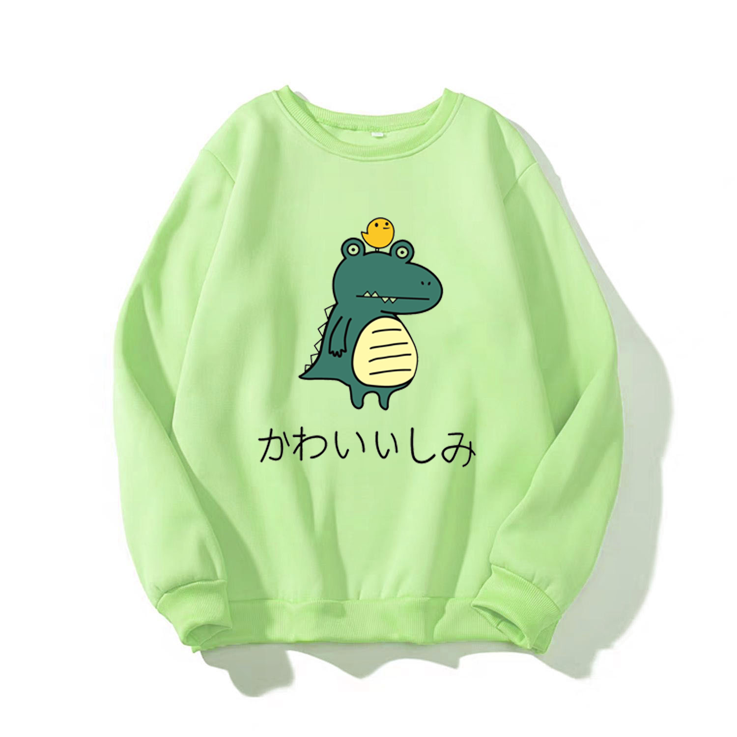 [Hoàn Tiền 15%] ÁO SWEATER NỮ IN KHỦNG LONG CHỮ NHẬT (NHIỀU MÀU)