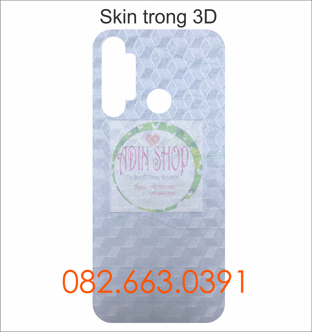 [HCM]Miếng dán mặt lưng skin carbon Realme 5i