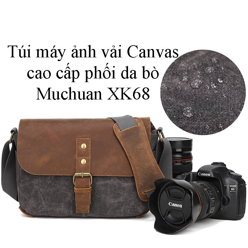 Túi đựng máy ảnh vải canvas 866
