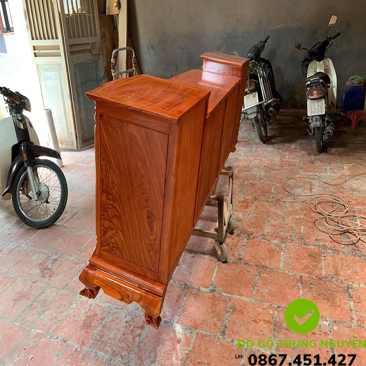 kệ tivi cột nho gỗ hương đá nam phi