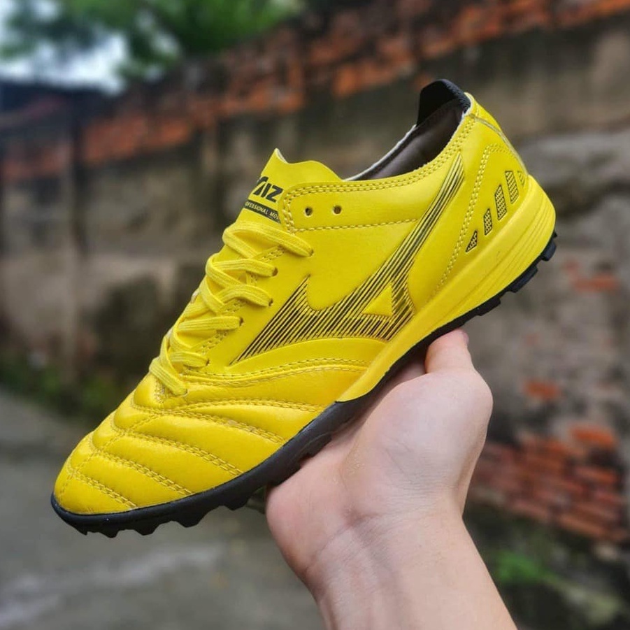 Giày Bóng Đá, Giày Mizuno Neo 3 Màu Vàng Đế Đen