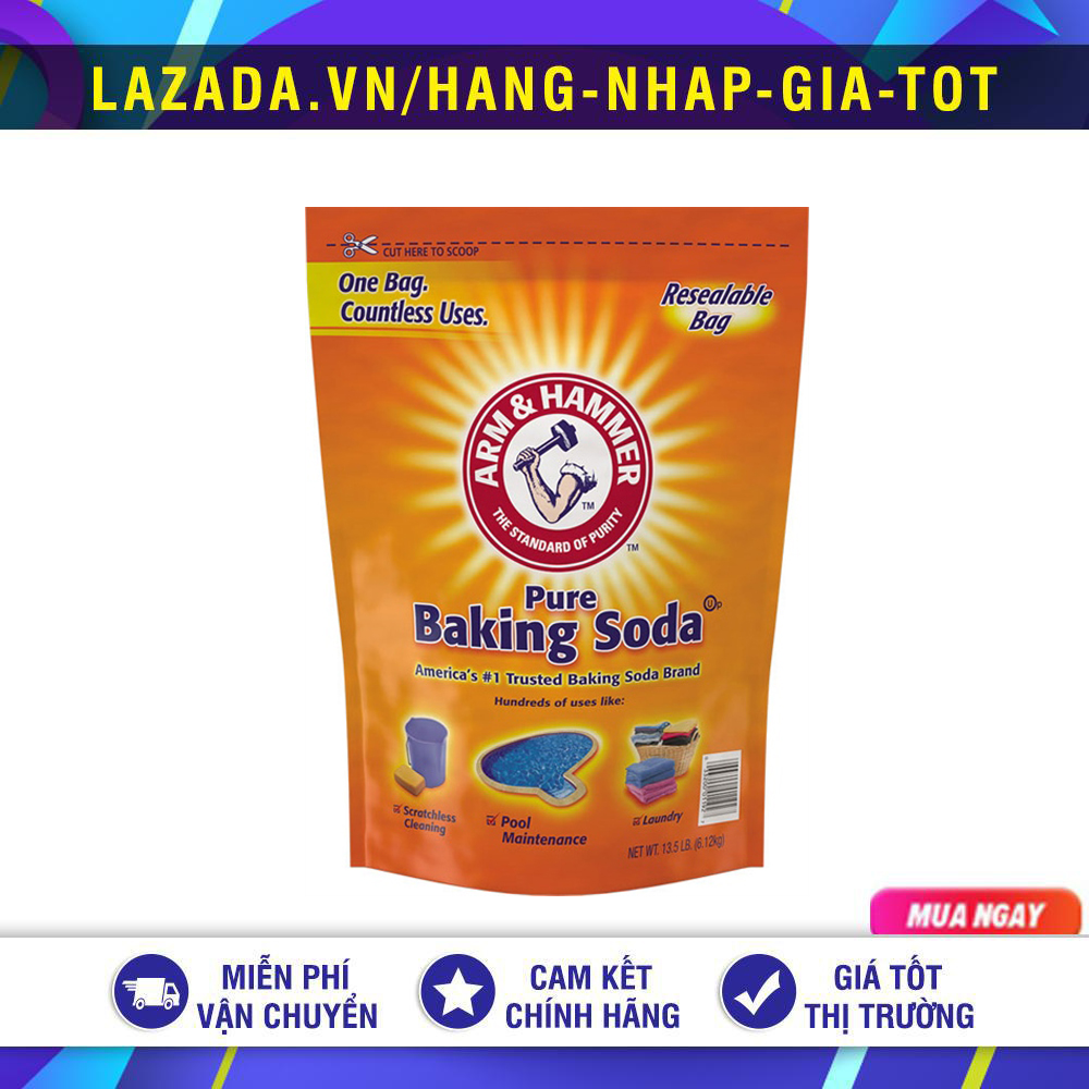 BỘT BAKING SODA ARM & HAMMER PURE BAKING SODA 6.12KG MỸ