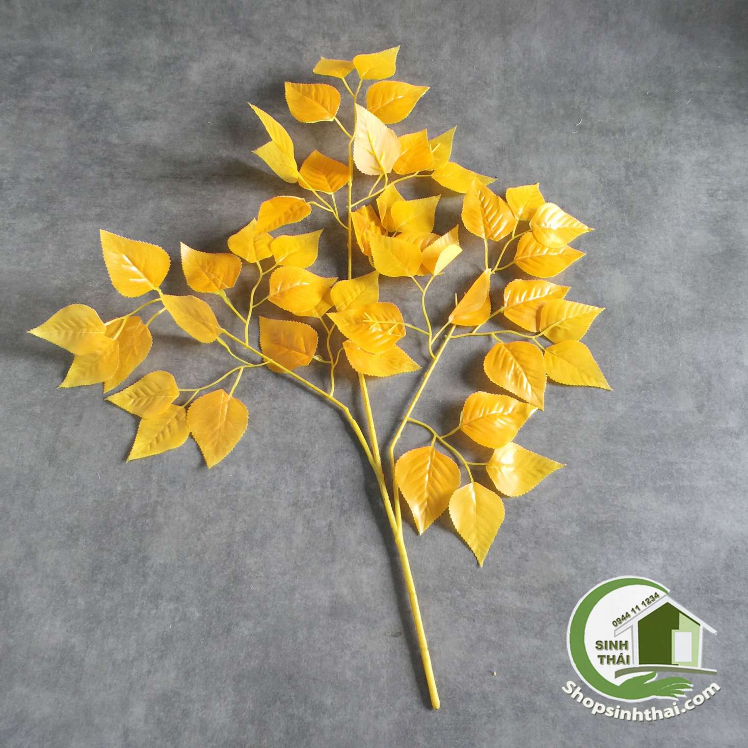 Cành lá si màu vàng - Cành lá giả cao cấp