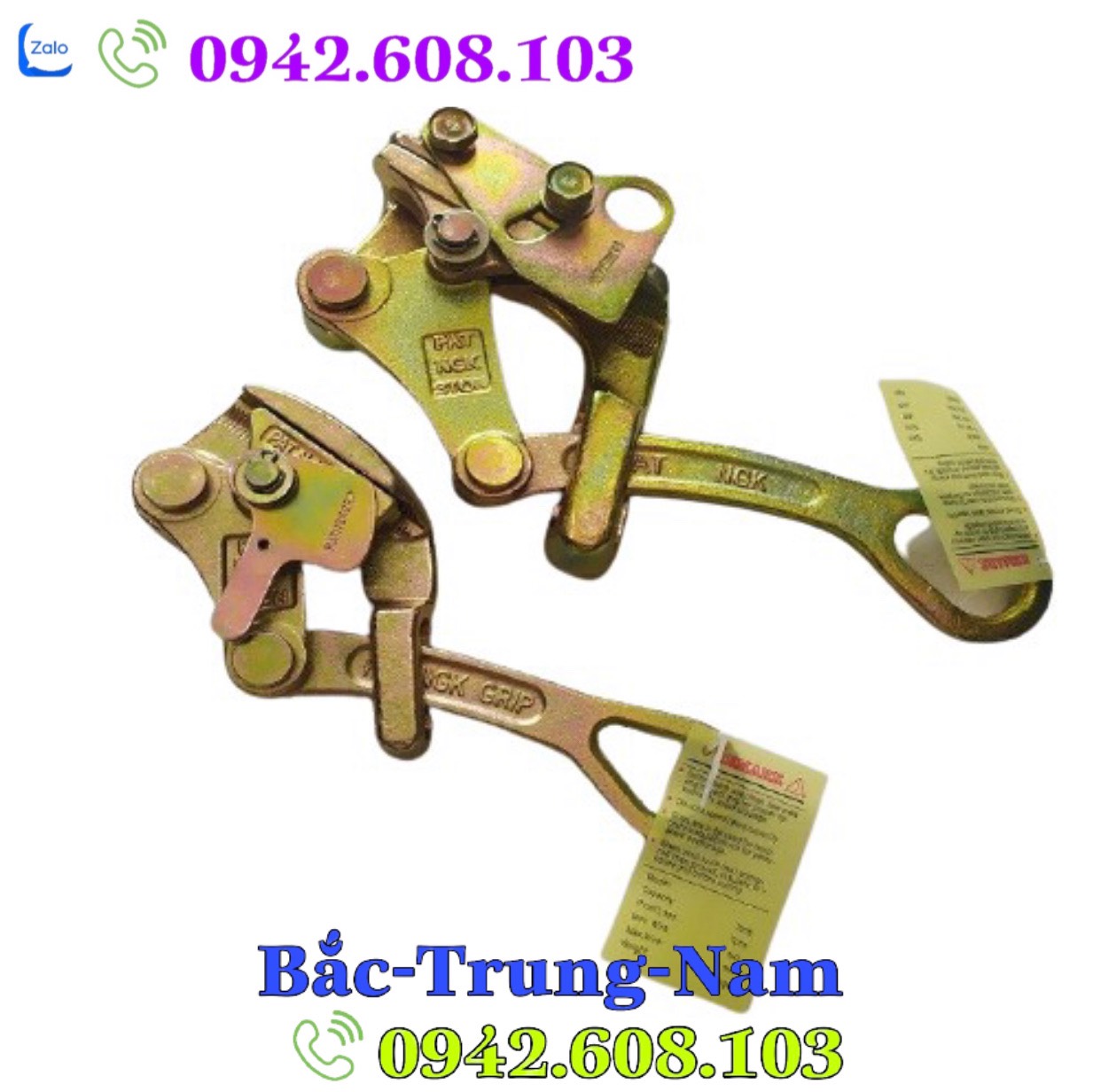 Cóc kẹp cáp 1 tấn ngk - khóa cáp, cóc ngậm cáp, đớp cáp