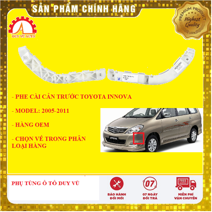 Phe cài cản trước toyota innova 2005-2010