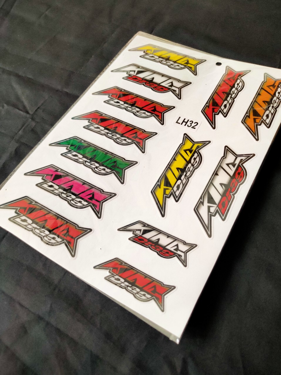TEM DÁN LOGO KING DRAG (KHÔNG BUNG CHÓC,CHỊU NƯỚC TỐT)