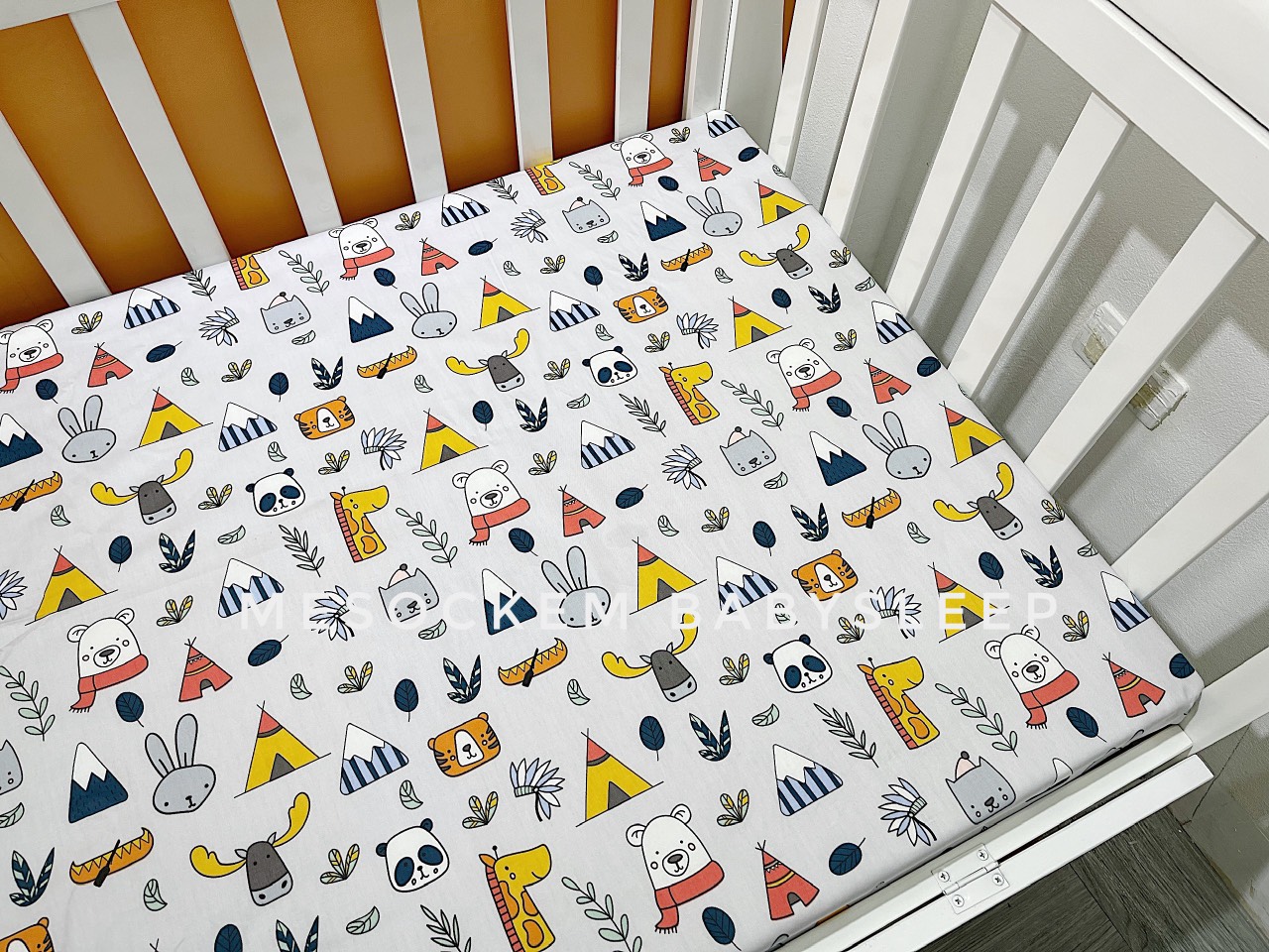 Ga cũi bo chun bọc đệm 100% COTTON cho bé (update hơn 40 mẫu)