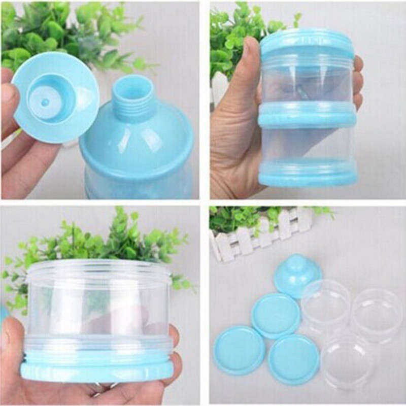 5Layers Baby Milk Powder Dispenser Container Storage Bottle Feeding Box