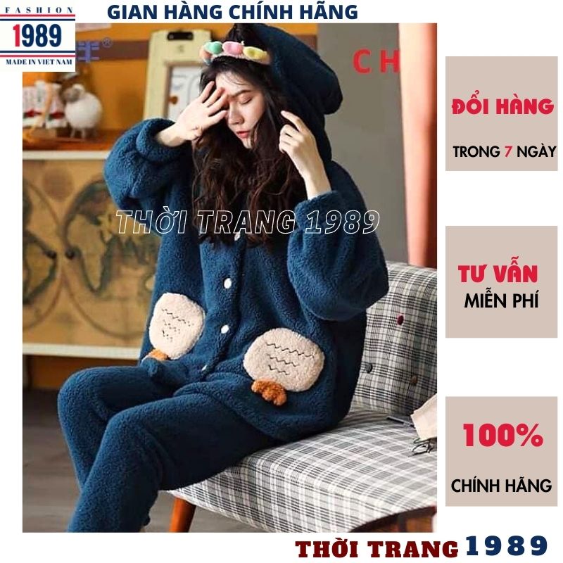 Bộ quần áo ngủ t.rẻ e.m mùa đông - Thời trang - Việt Giải Trí
