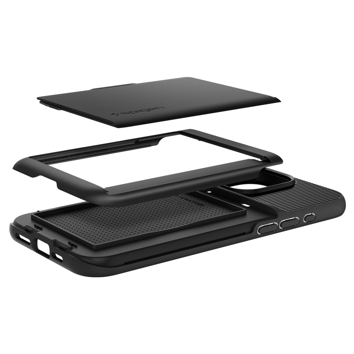 Ốp Lưng Spigen Slim Armor CS iPhone 15 Pro 15 ProMax - Black