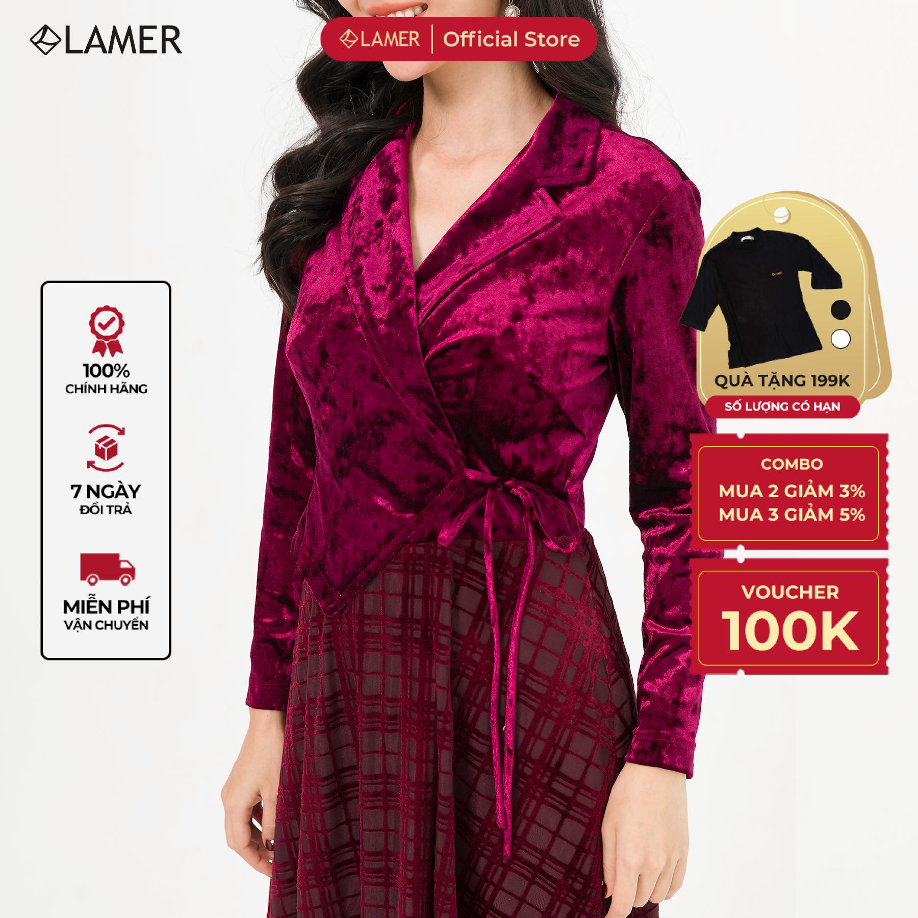 Đầm Dạ Hội Lamer Cổ 2 Ve S63L20Q046