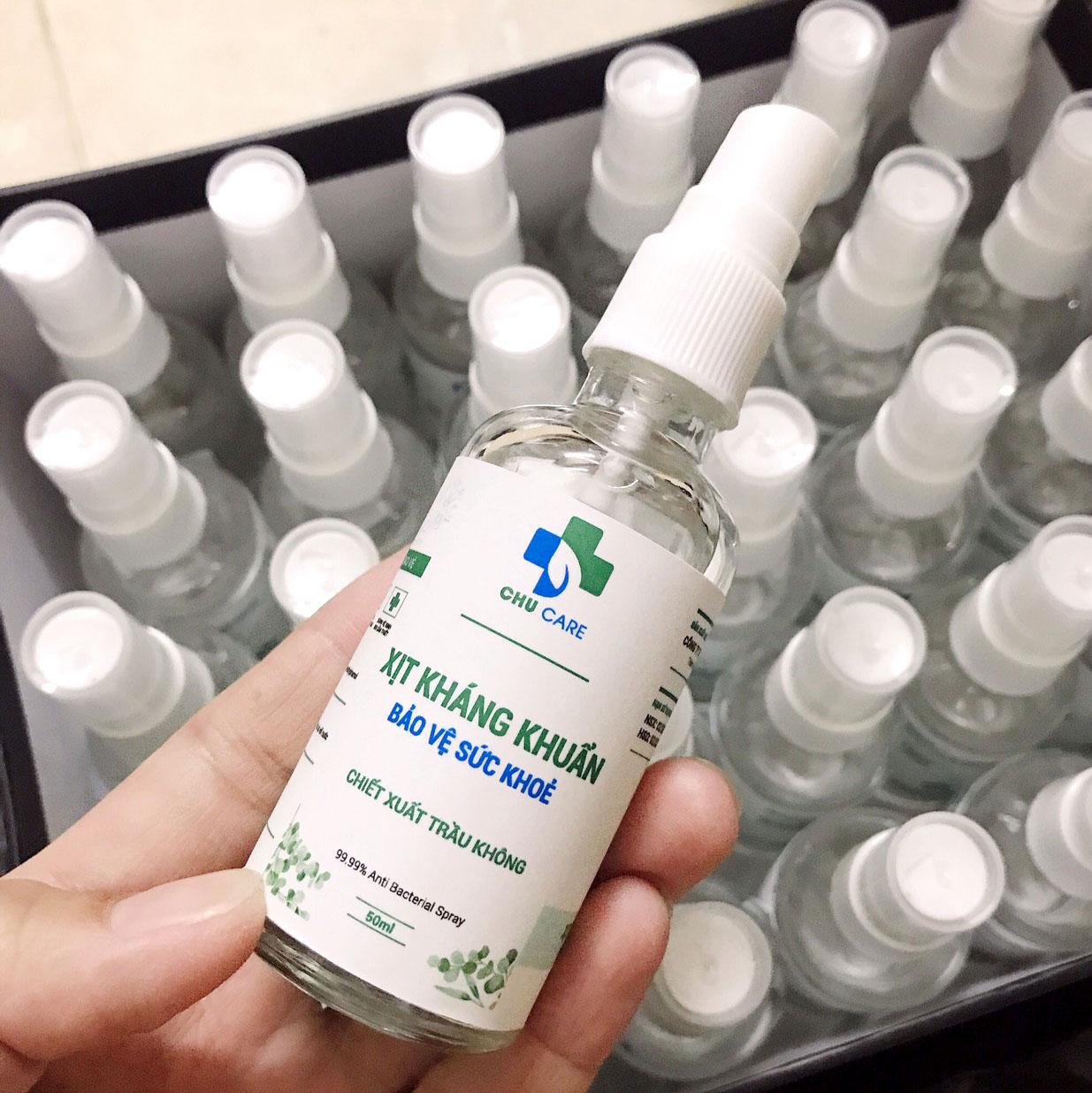 01 Chai Xịt Khuẩn Khô 50 ml - Chiết Xuất Lá Trầu - Giá Cả Phải Chăng