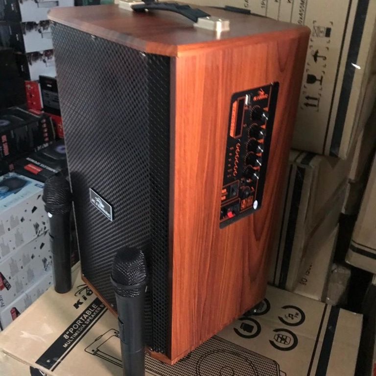 Loa keo karaoke k88 tặng 2 mic UHF