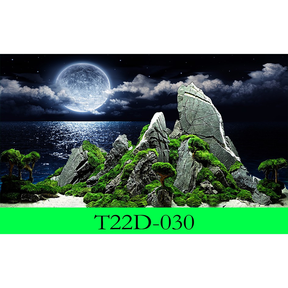 Tranh 3d bể cá kt