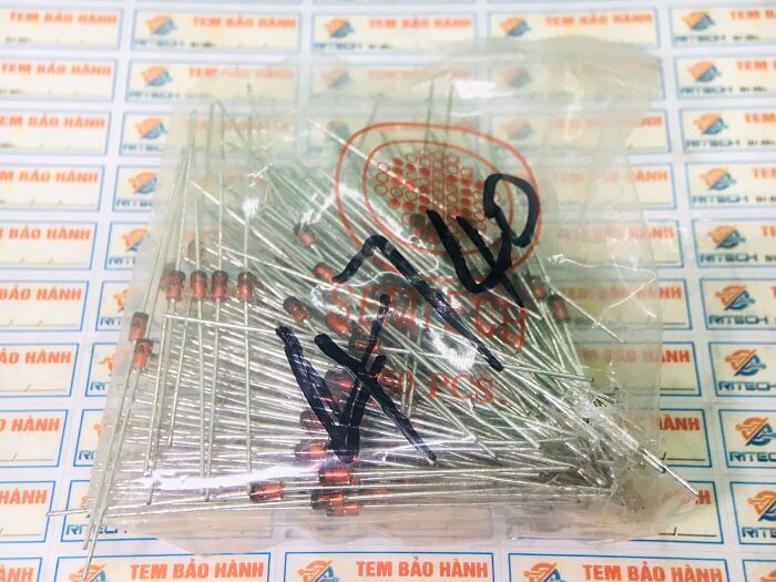 Combo 50 chiếc 1n4740a, 1n4740 diode zenner 10v 1w