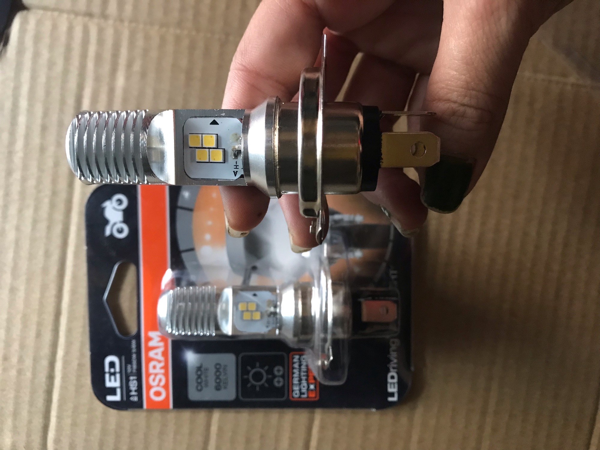 Bóng đèn led ba chân Osram ( H1) (bóng tăng sáng)