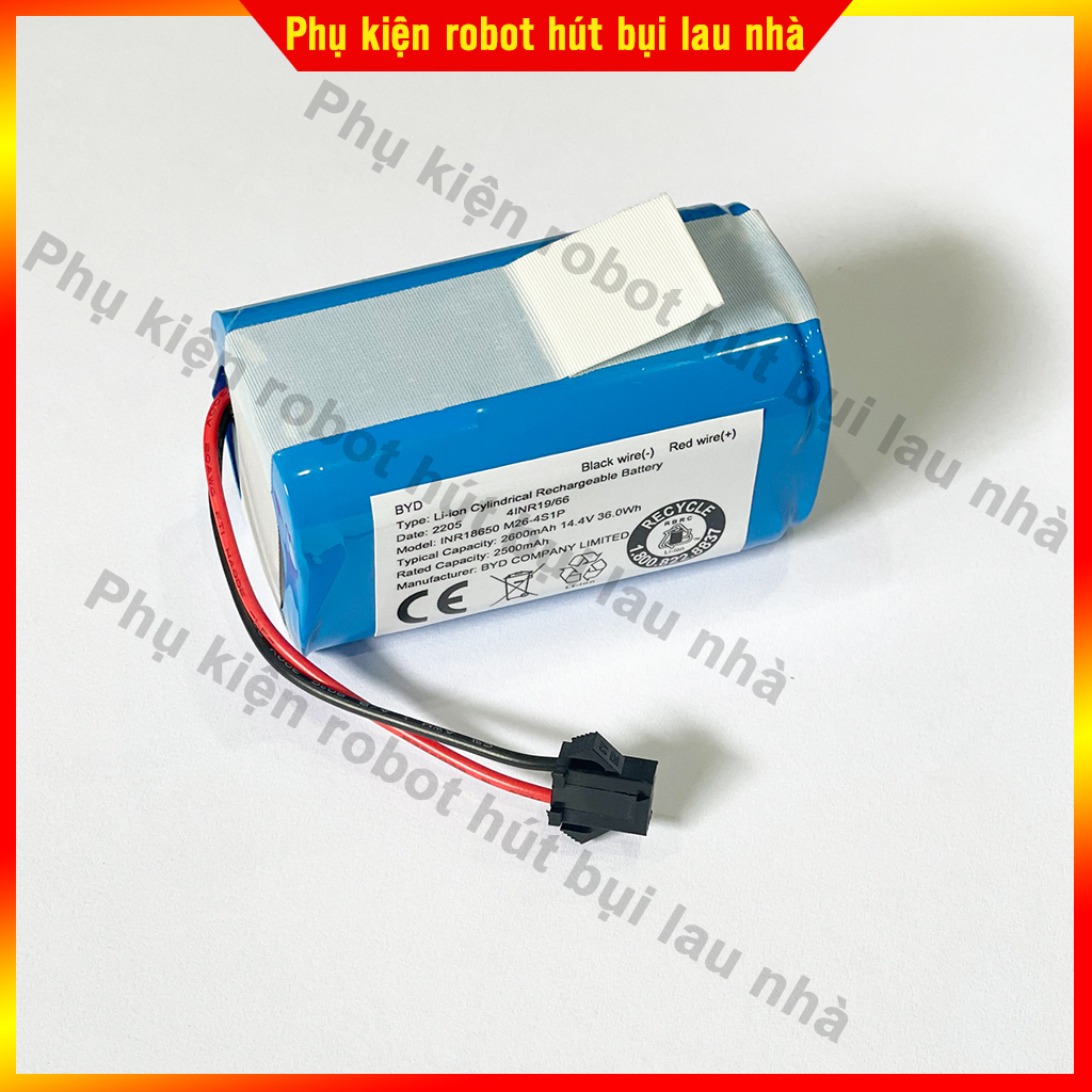 Pin robot hút bụi Ecovacs DN622, DN621, DN620
