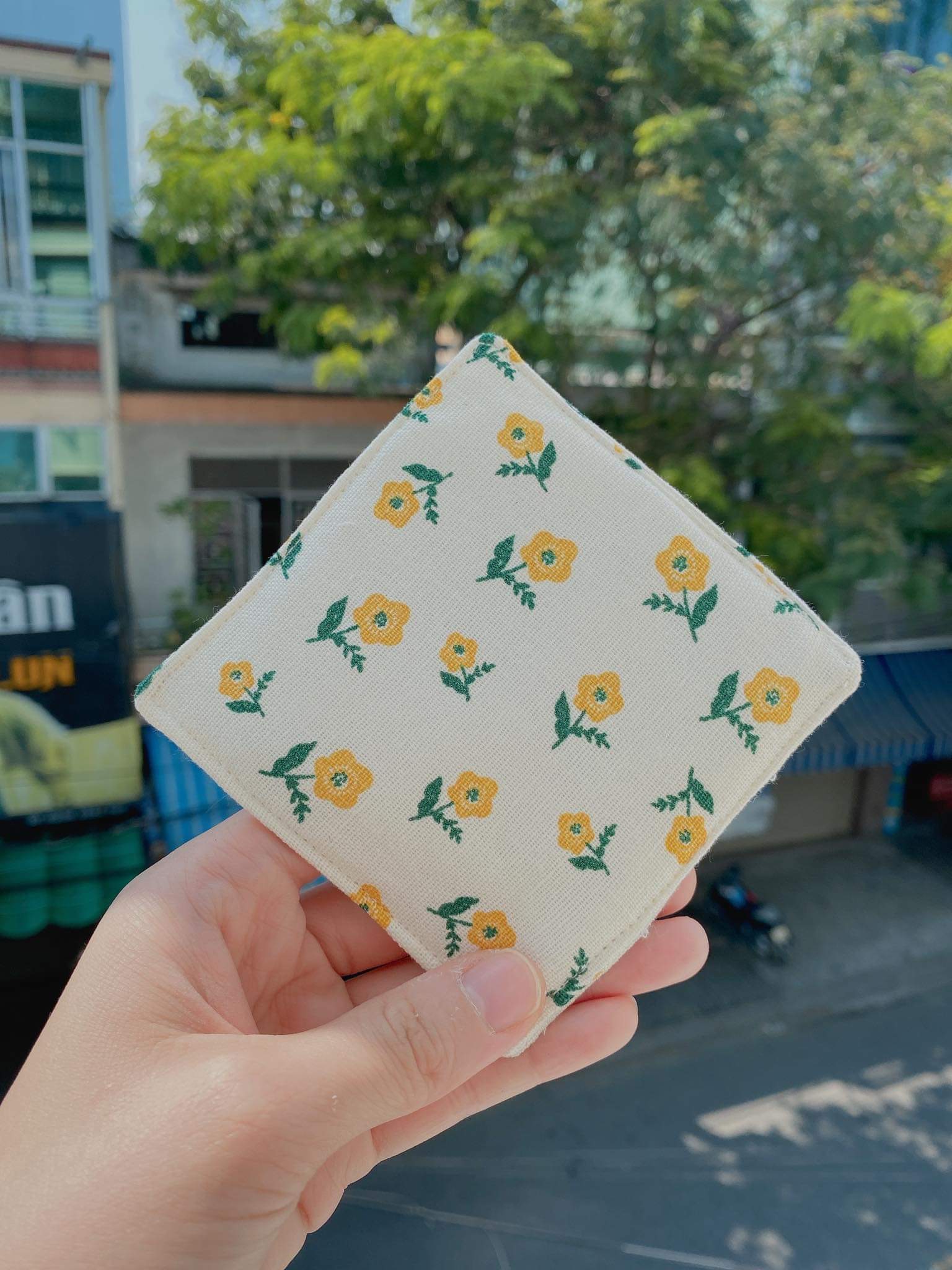 Lót ly vải handmade