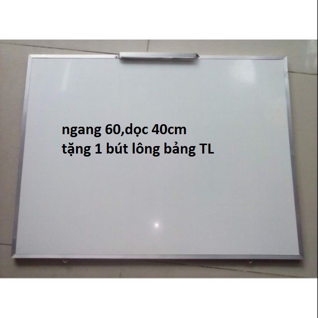[HCM]Bảng trắng treo tường micaviền nhôm giá rẻkt 40x60cmtặng kèm 1 bút lông bảng
