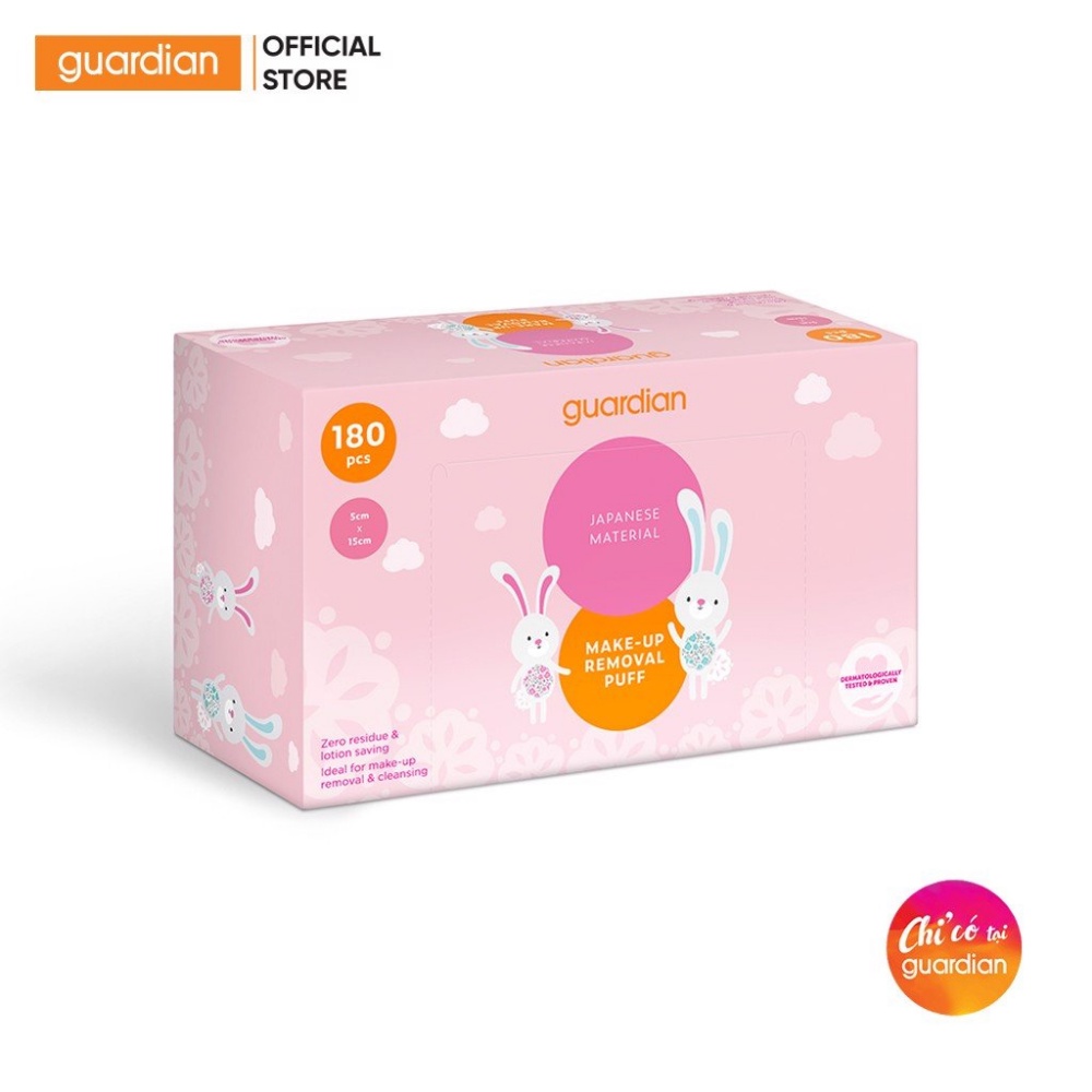 Bông Tẩy Trang Dạng Miếng Guardian 180 Miếng