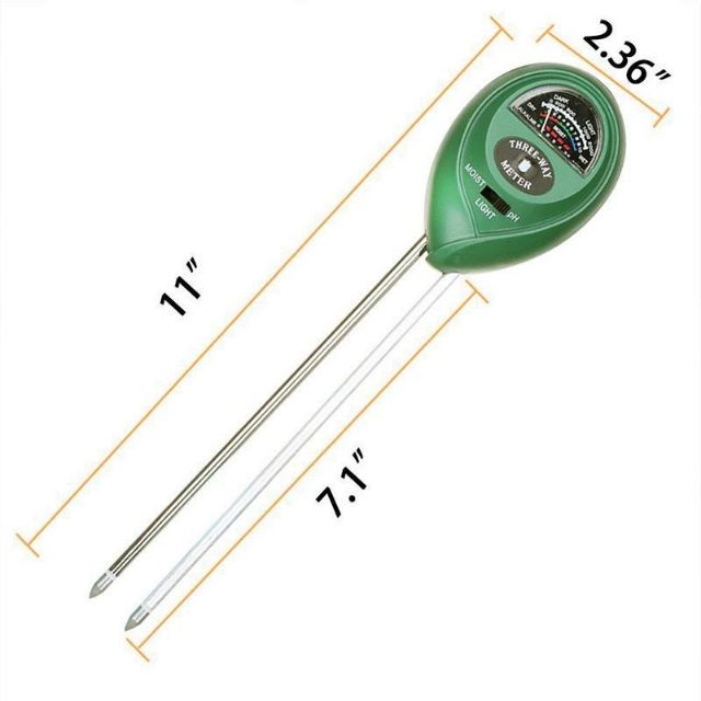 Máy đo PH đất - Máy đo độ ẩm đất 3 trong 1 ( Cảm biến Độ ẩm, Ánh sáng, PH )