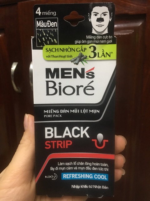 Miếng Dán Lột Mũi Biore Nam