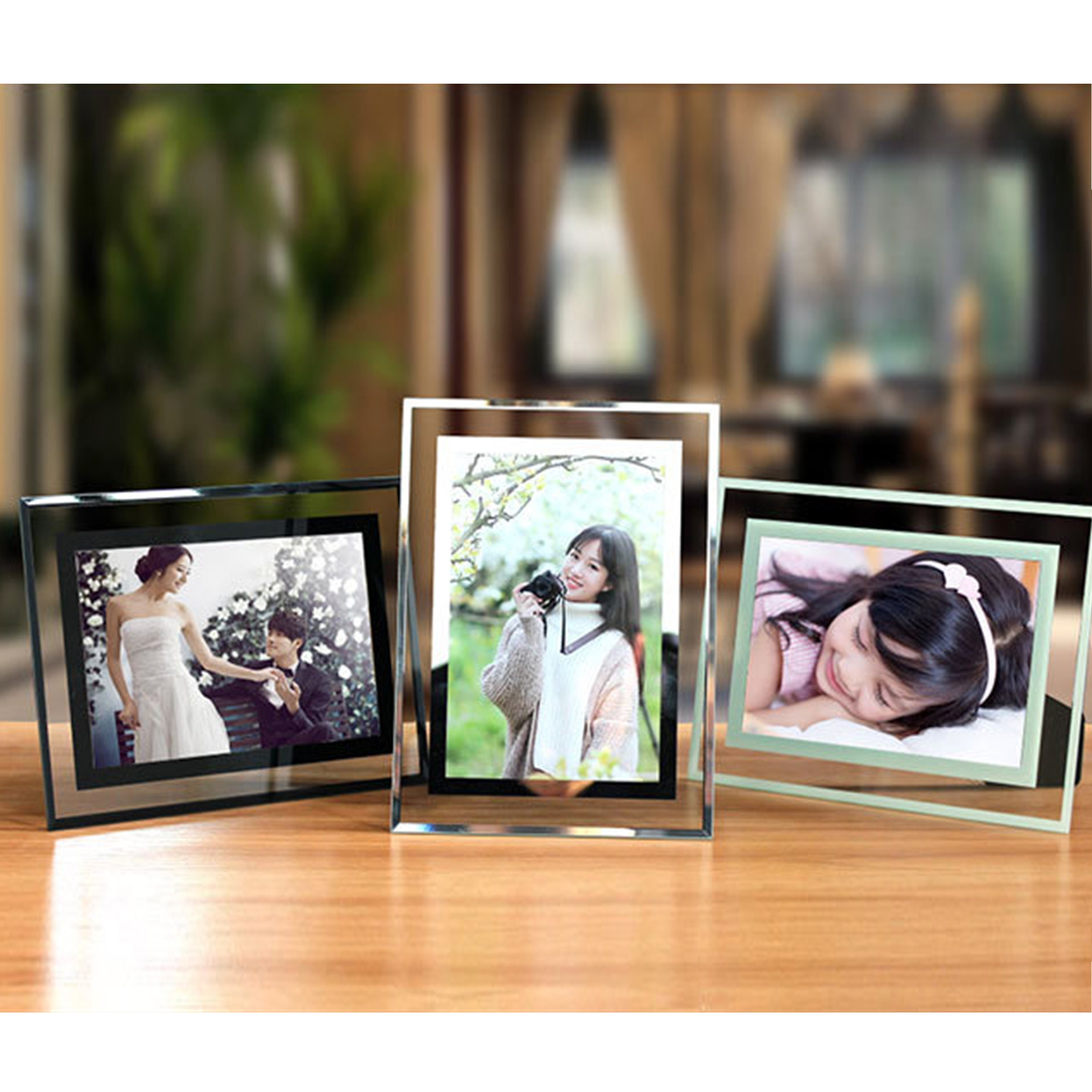 Khung ảnh để bàn kính tràn nhiều cỡ