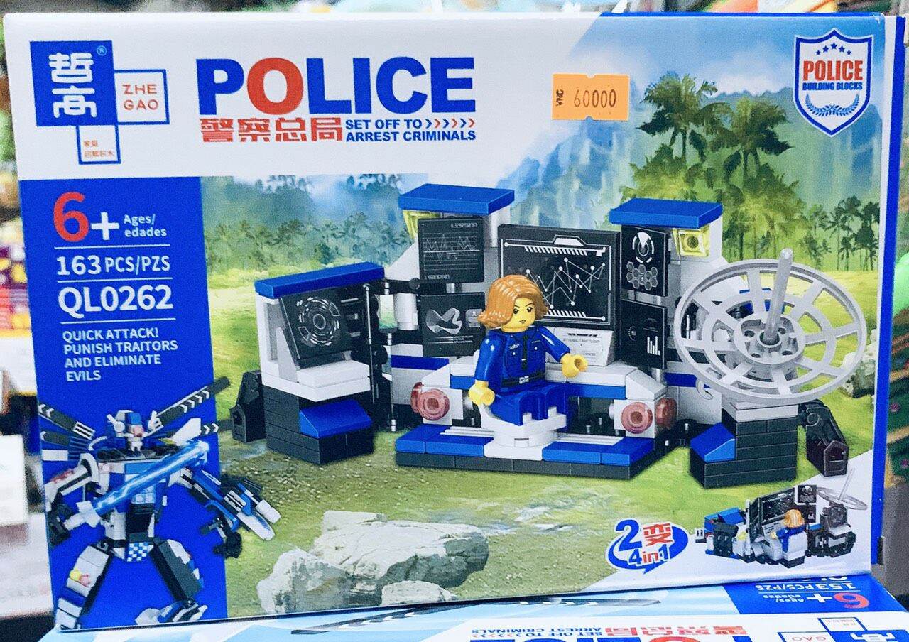 [MUA 2 GIẢM 5%][HCM]Đồ chơi lắp ráp xe police nhiều mẫu