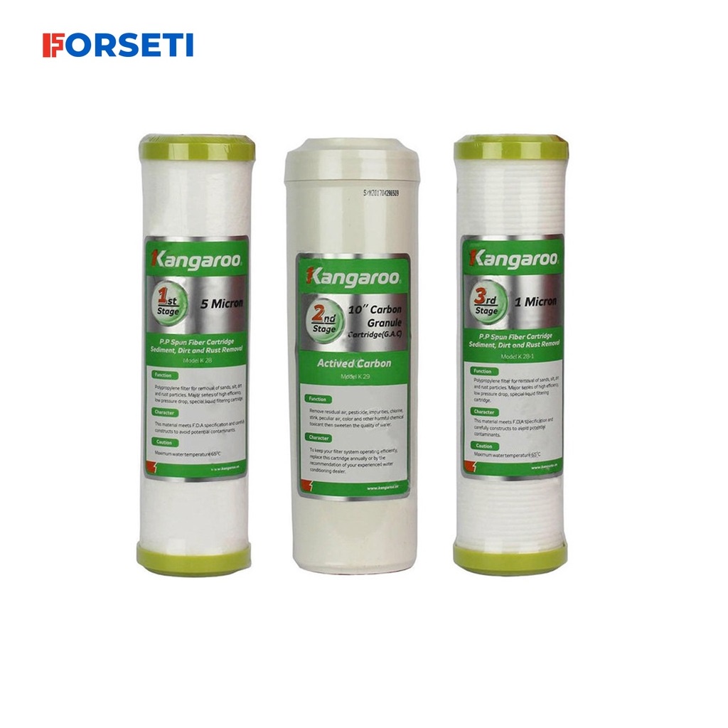 Combo màng RO DOW Kangaroo Kèm Lõi Lọc Thô 123 Kangaroo