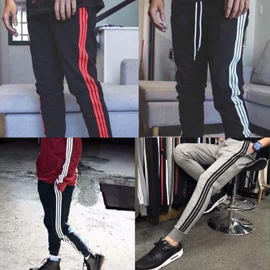 Quần Jogger Phối sọc Thời TRang Nam Nữ