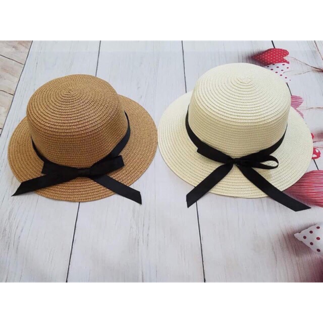 Nón Cói , Mũ Cói Đi Biển Nơ Dài Siêu Xinh _ Bán Buôn