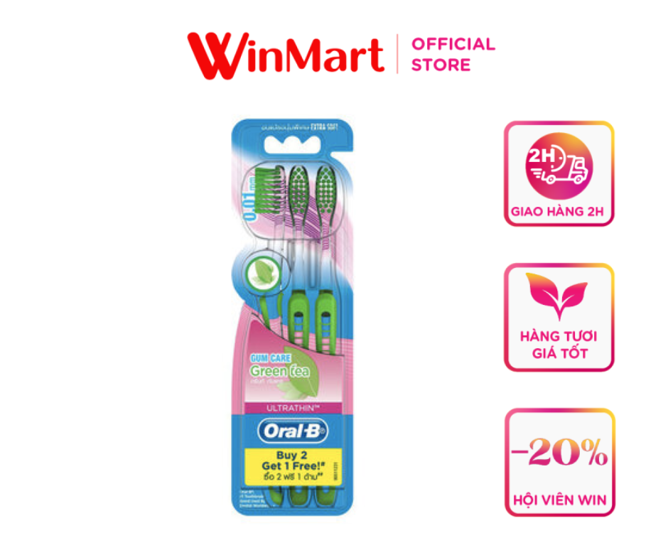- Bàn chải đánh răng Oral-B Pro Gum Care Green Tea