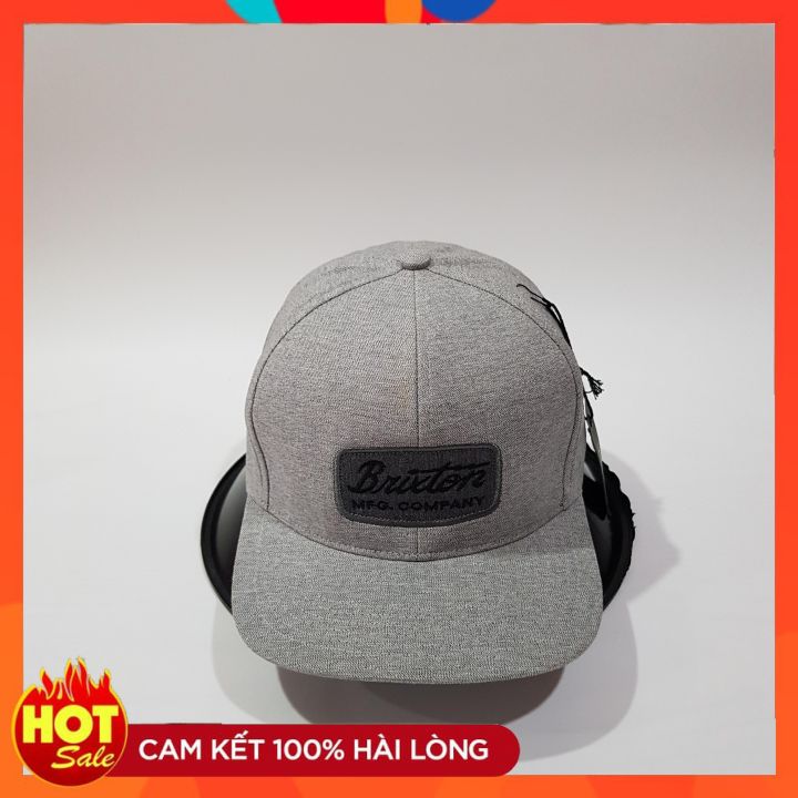 Nón Snapback Brixtonn Chuẩn Soái Ca Full Xám 2022.
