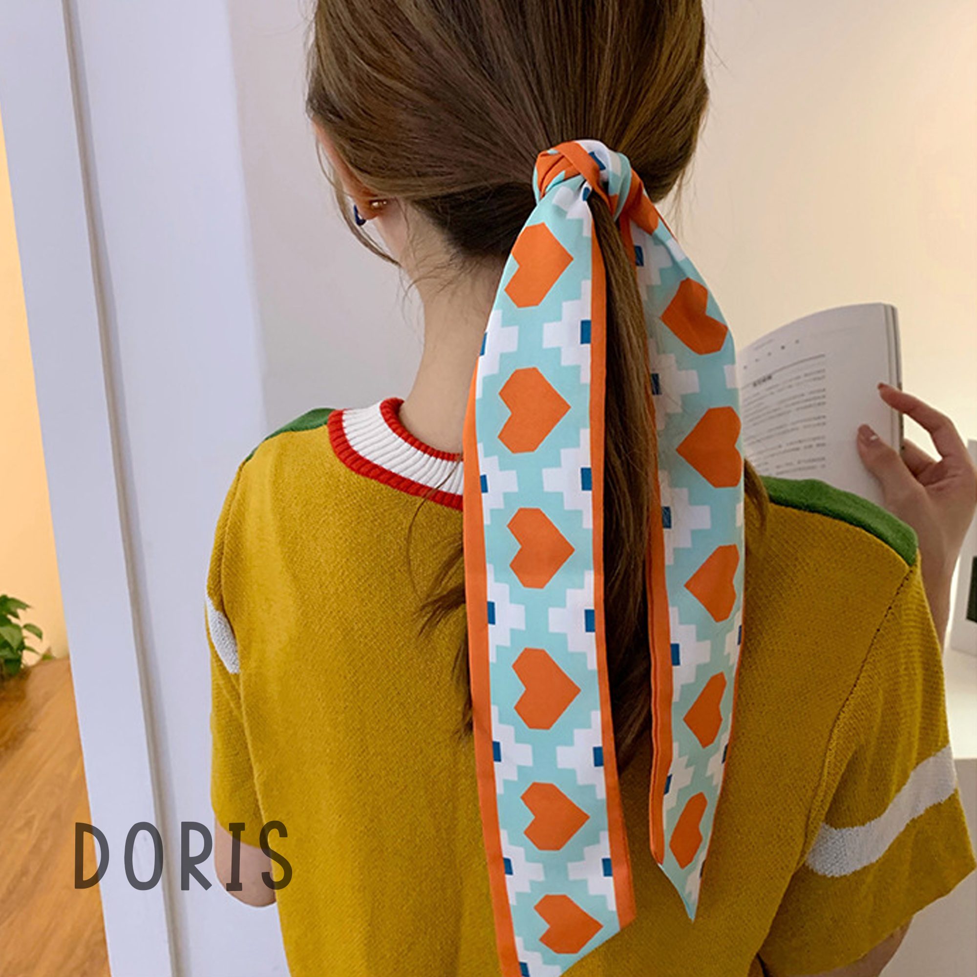Dây cột tóc vải Đa Năng phong cách Hàn Quốc - DORIS HOUSE