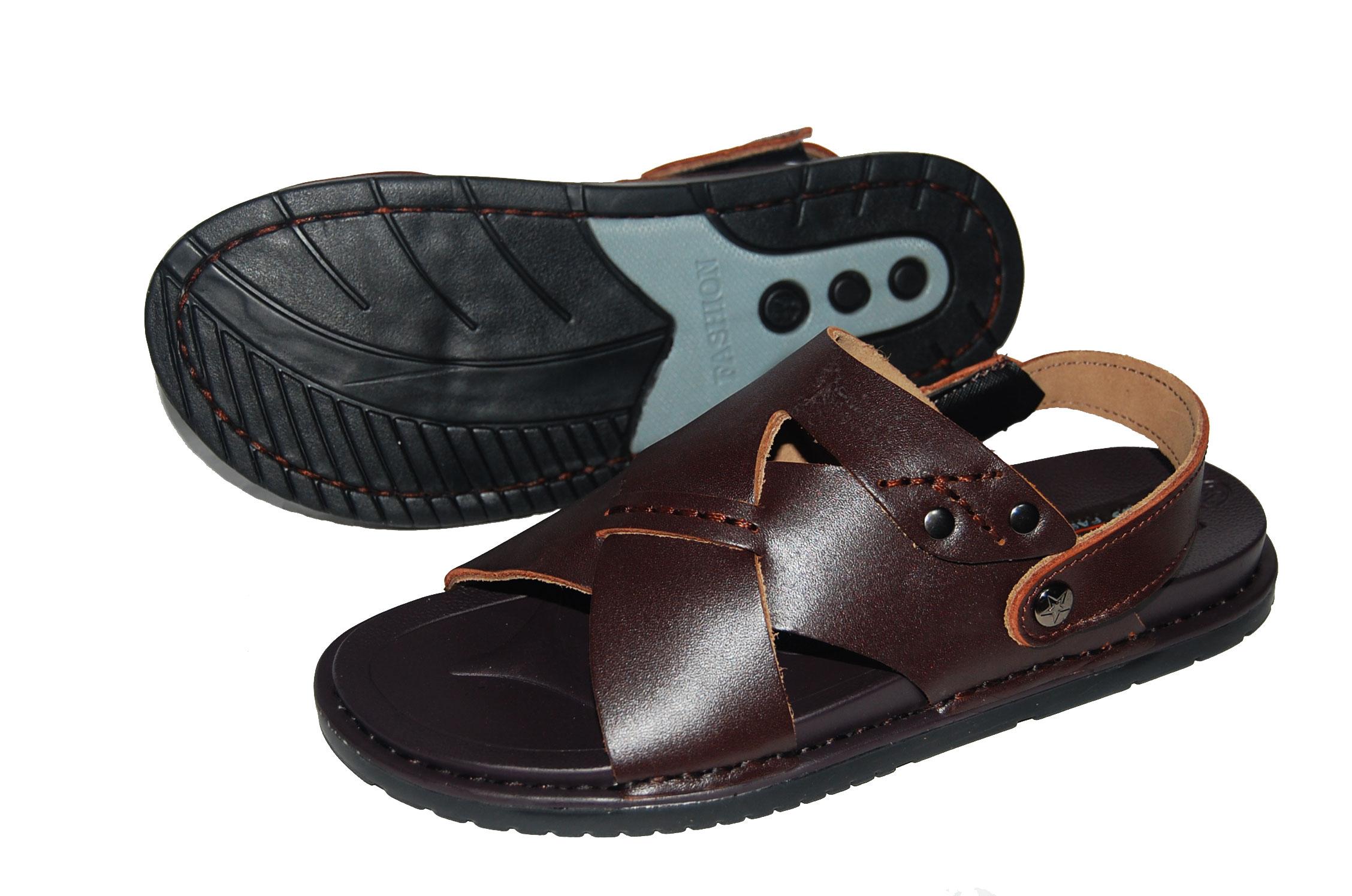[HCM]Sandal nam da bò thật. Bảo hành 12 tháng. MS: SD28