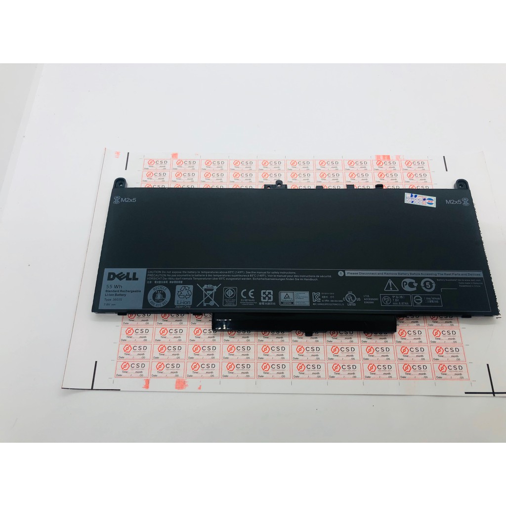Pin laptop dell latitude e7270 e7470 series mã pin j60j5 loại 55wh hàng zin có video thực tế