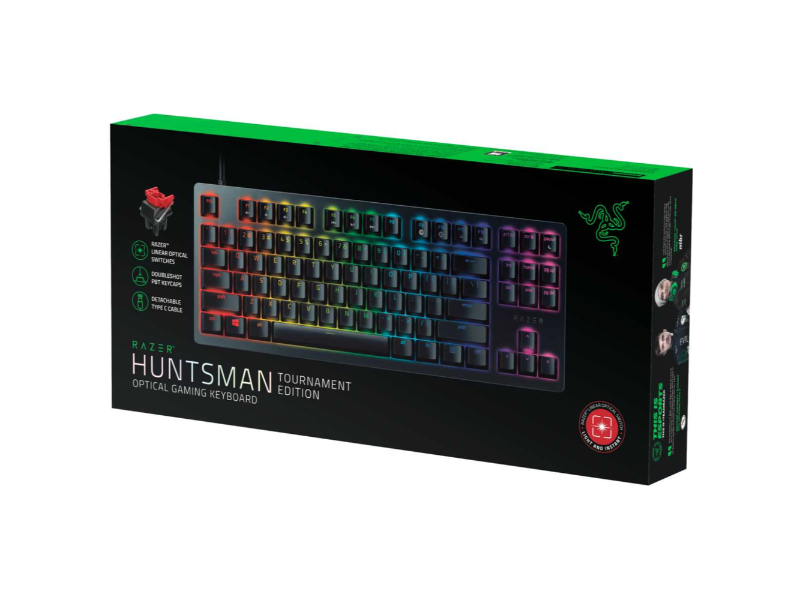 Razer Huntsman Tournament Edition Compact Gaming Keyboard with Optical Switches( US Layout)