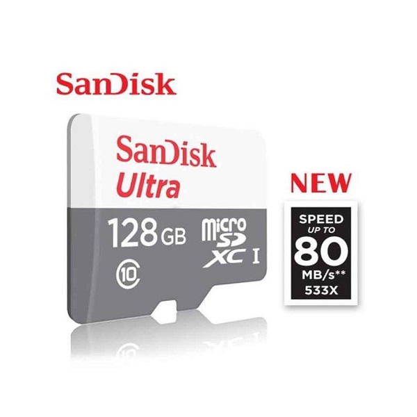 [Kèm áo thẻ nhớ] Thẻ nhớ Micro-SD 128GB 64G 32G Sandisk Ultra Class 10 tốc độ cao chính hãng cho điện thoại, camera